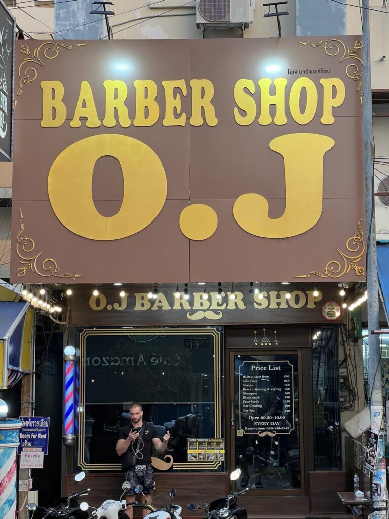 Men's classic haircut Pattaya