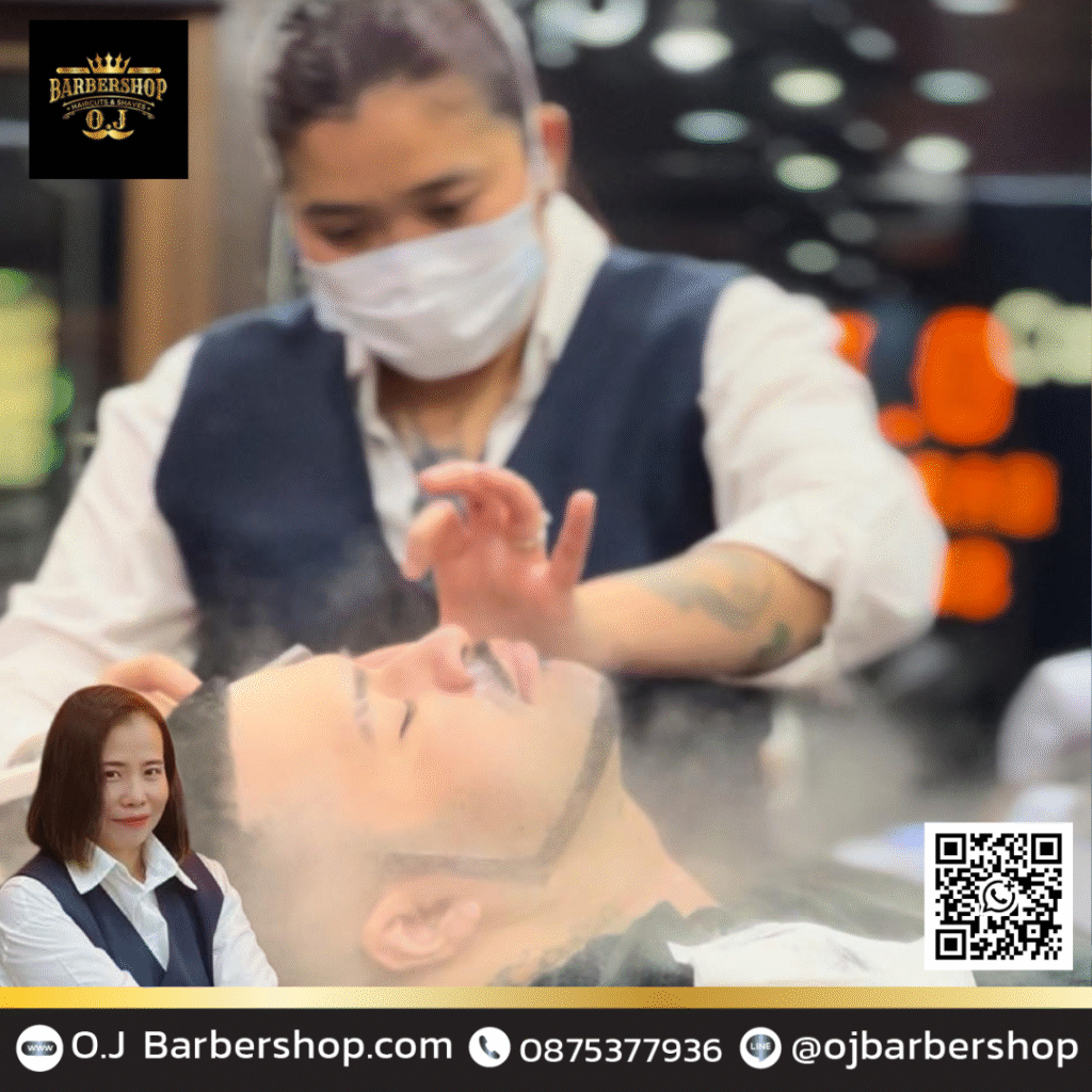 Hot towel shave Pattaya