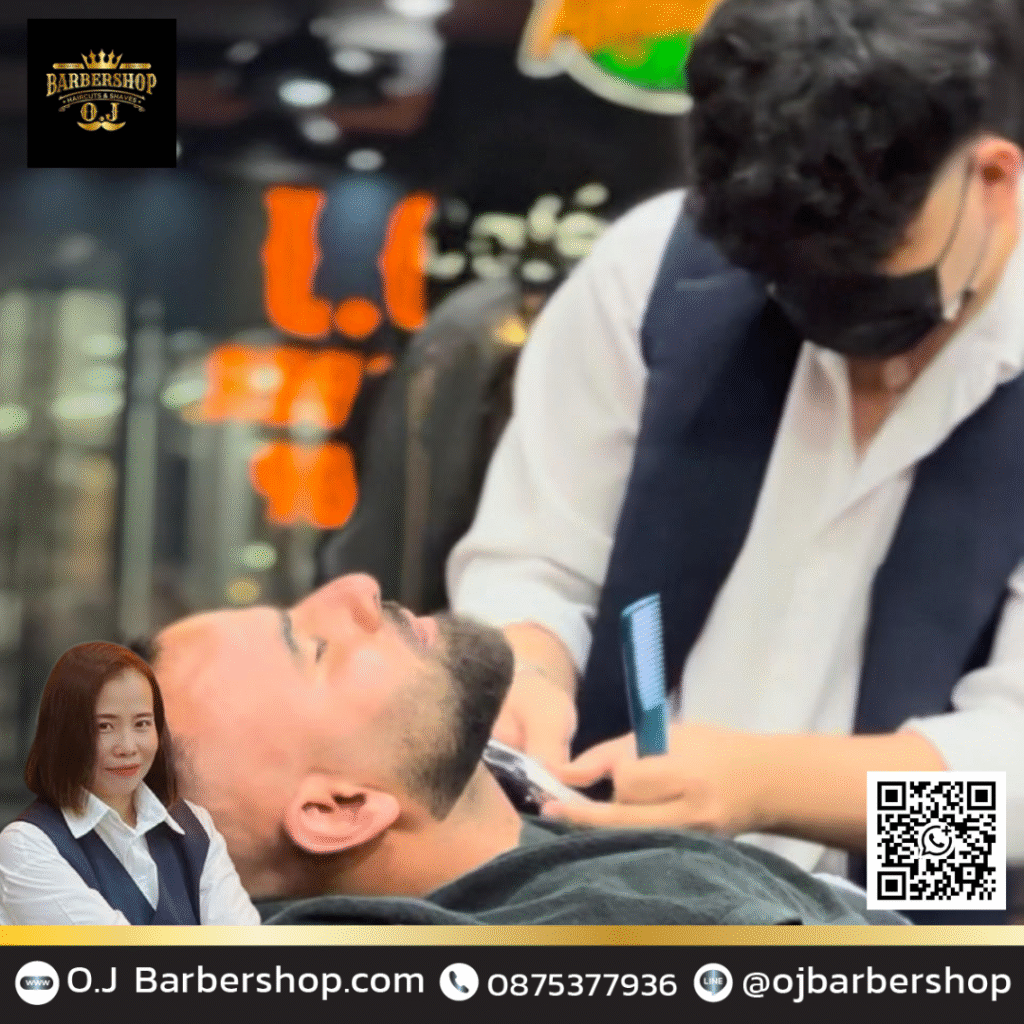Hot towel shave Pattaya